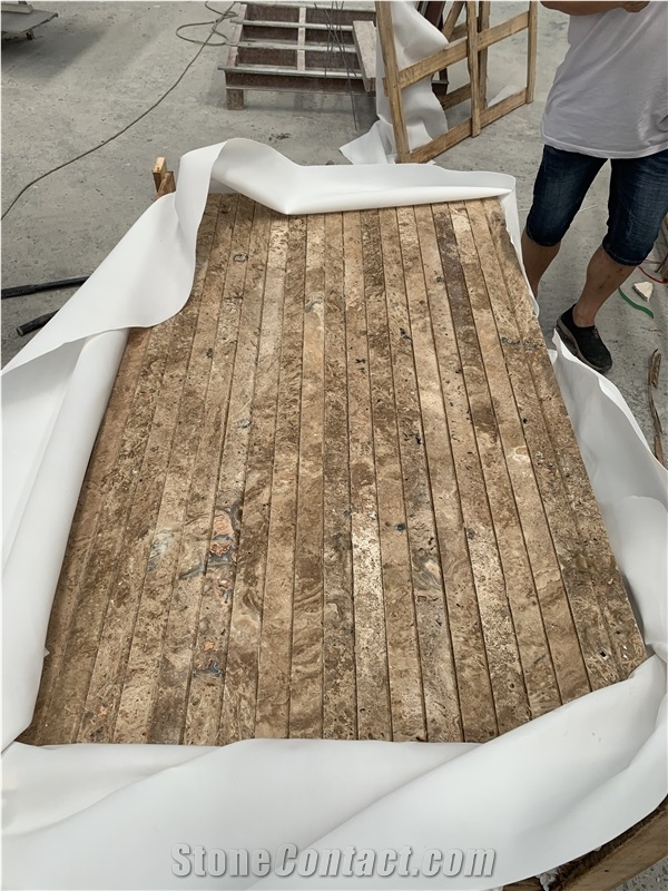 Persian Noce Travertine Tile 4cm,Coffee Travertino