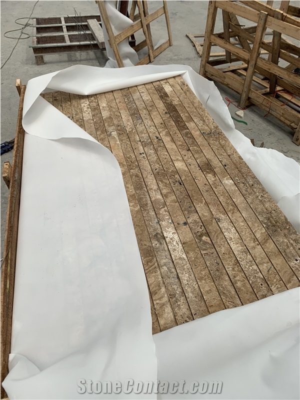 Persian Noce Travertine Tile 4cm,Coffee Travertino