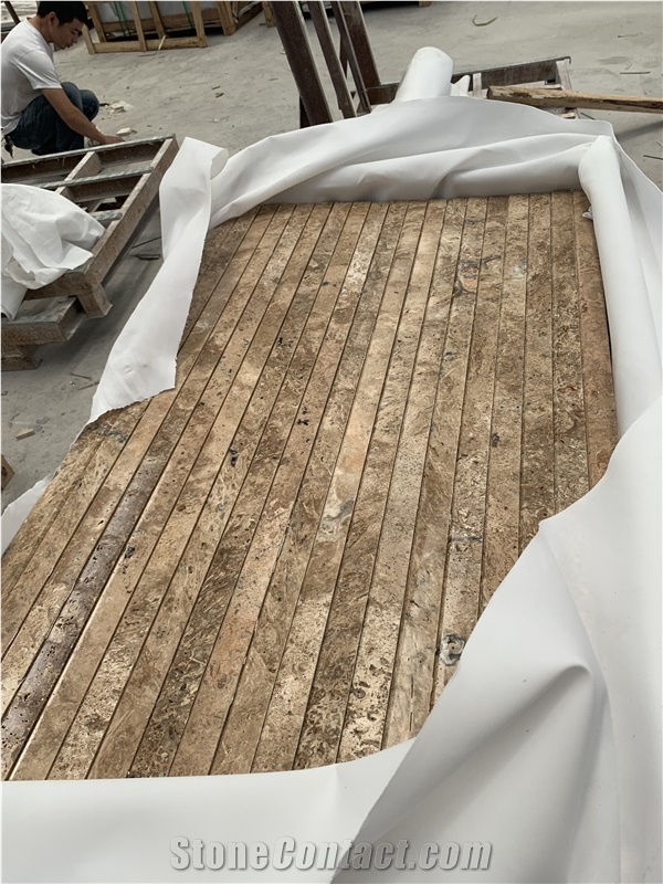 Persian Noce Travertine Tile 4cm,Coffee Travertino