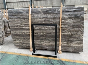 Persian Silver Travertine Slab Straight Vein Cut