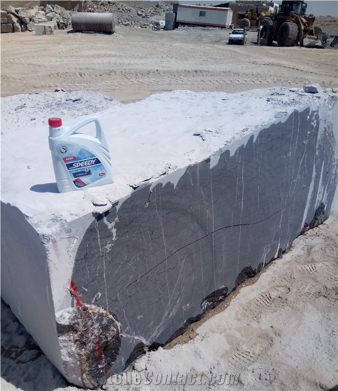 Pietra Grey Marble Blocks Grigio Marquina Iran Quarry