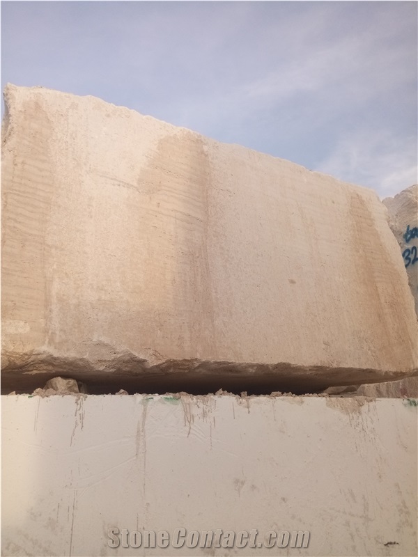 Royal Beige Travertine Blocks from Iran Quarry Directly