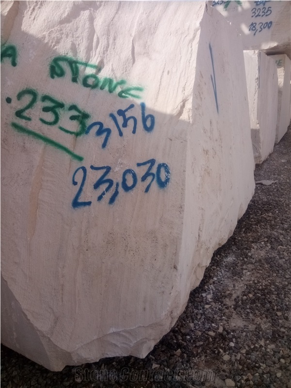 Royal Beige Travertine Blocks from Iran Quarry Directly