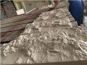 Royal Cream Limestone Tiles Mushroom Stone Wall Cladding Exterior Stone