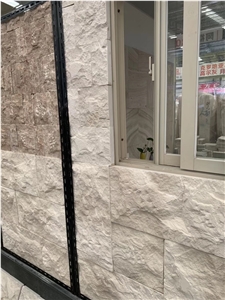 Royal Cream Limestone Tiles Mushroom Stone Wall Cladding Exterior Stone