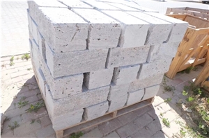 Silver Grey Travrtine Wall Stone Garden Exterior