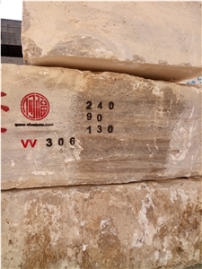 Silver Travertine Blocks from Iran Quarry Directly