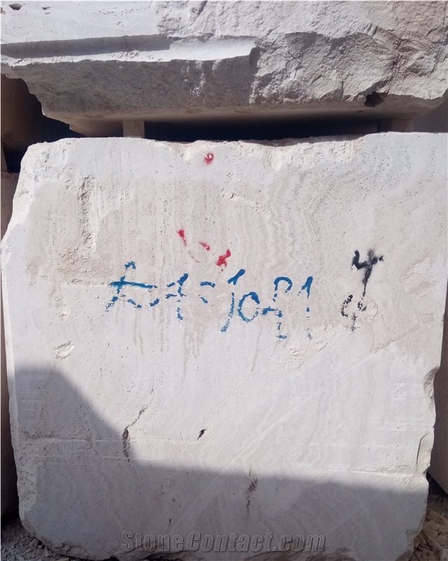 Super White Travertine Blocks
