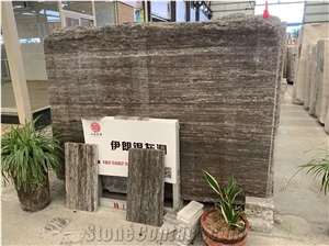 Titanium Dark Silver Travertine Slab,Floor Wall Tile Titanium Dark Silver Travertine Slab,Floor Wall Tile