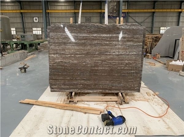 Titanium Dark Silver Travertine Slab,Floor Wall Tile
