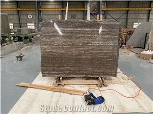 Titanium Dark Silver Travertine Slab,Floor Wall Tile