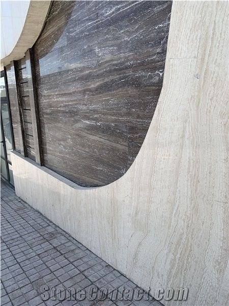 Titanium Dark Silver Travertine Slab,Floor Wall Tile