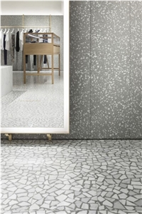 Dark Grey Terrazzo Floor Tile Building Materials