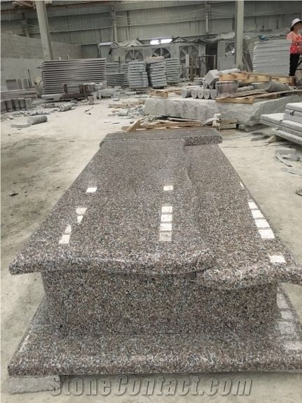 New G664 Wulian Flower Granite Tombstone,Monument