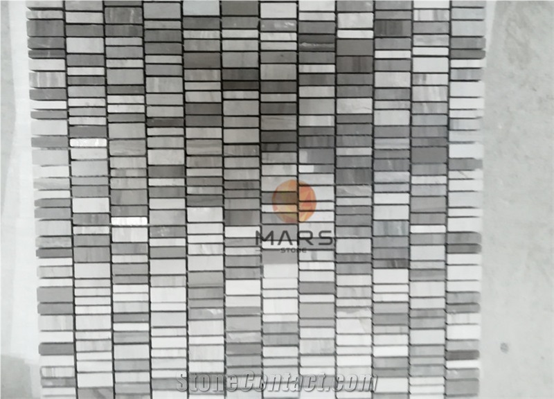 Polished Marble Composited Mosaic Linear Strips