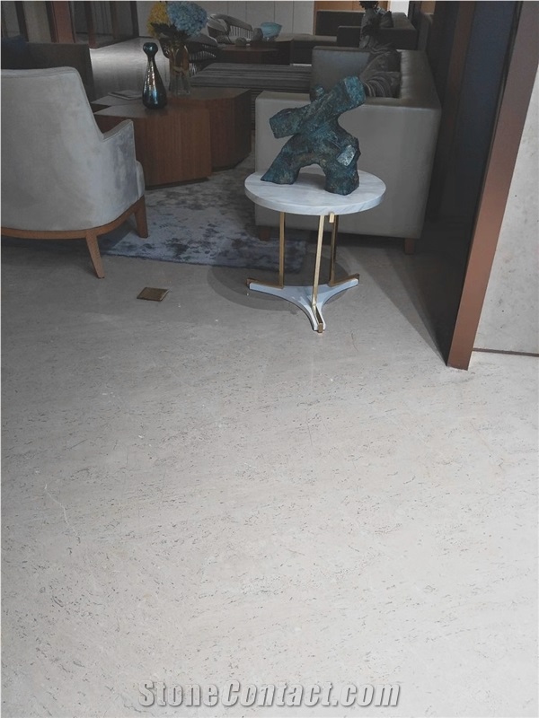 New Stone Cosmic Silver Grey Marble Tile Pattern Hotel Interior Stone Floor Covering