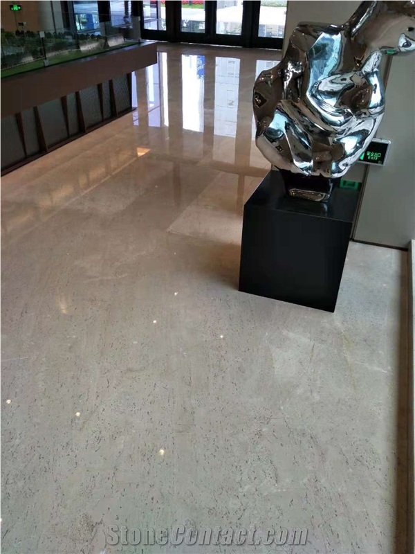 New Stone Cosmic Silver Grey Marble Tile Pattern Hotel Interior Stone Floor Covering