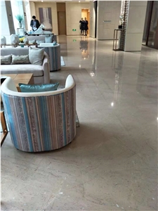 New Stone Cosmic Silver Grey Marble Tile Pattern Hotel Interior Stone Floor Covering
