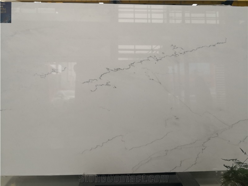 Colorado Lincoln White Marble with Gold Vein Slab