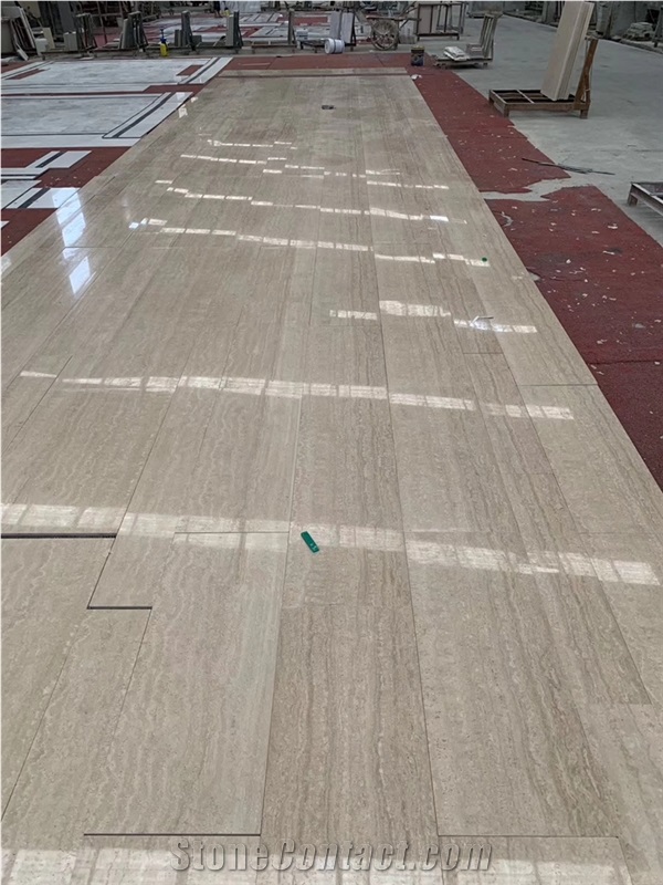 Travertino Romano Argento Floor Tiles Supplier