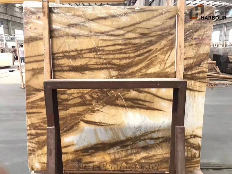 Champagne Gold Marble Slab