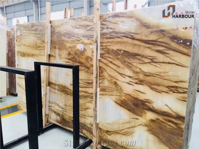 Champagne Gold Marble Slab