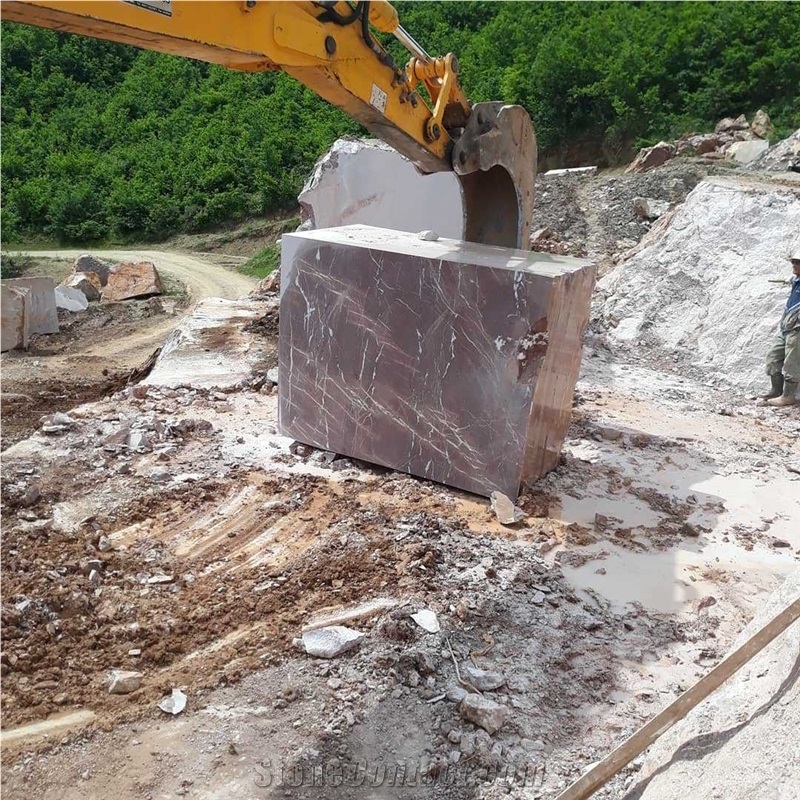 Rosso Carpazi Marble Block