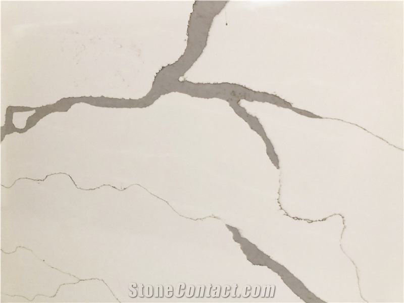 Bianco Calacatta White Quartz Stone Slabs&Tiles
