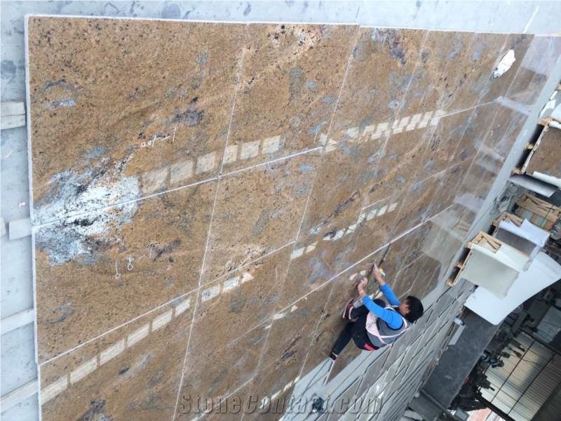 Africa Gold Granite for Flooring Installation Tile