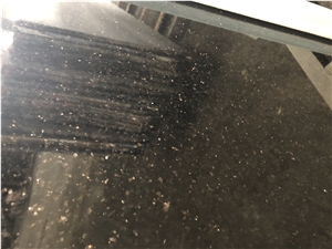 Best Quality India Black Galaxy Granite Slabs