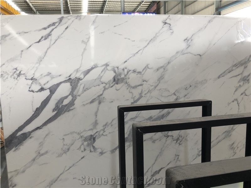 Calacatta White Artificial Stone Slabs & Tiles