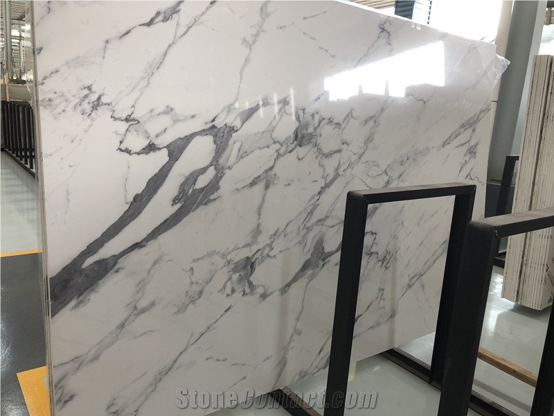 Calacatta White Artificial Stone Slabs & Tiles