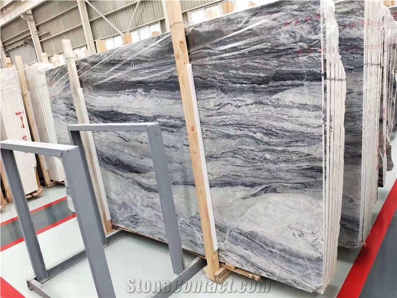 China Beautiful Blue Totem Marble Slabs&Tiles