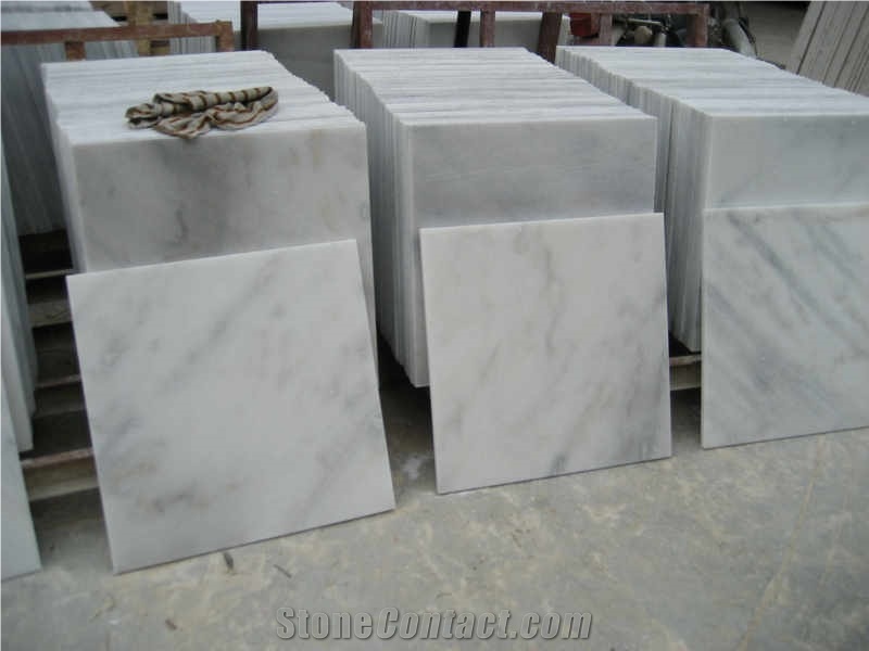 Good Quality Polished Guangxi White Marble Slabs