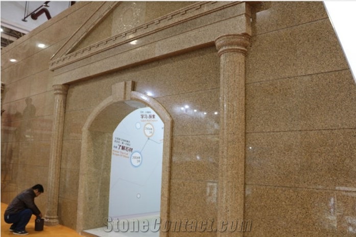 Haiti Diamond Gold Granite for Wall Application