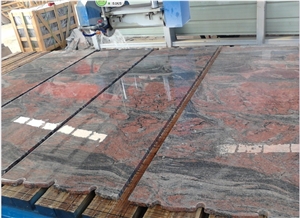 Multicolor Red Granite Polished Slab Tile for Wall