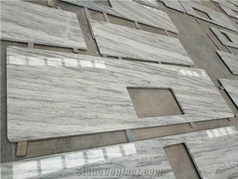 New River White Granite Residental Countertop