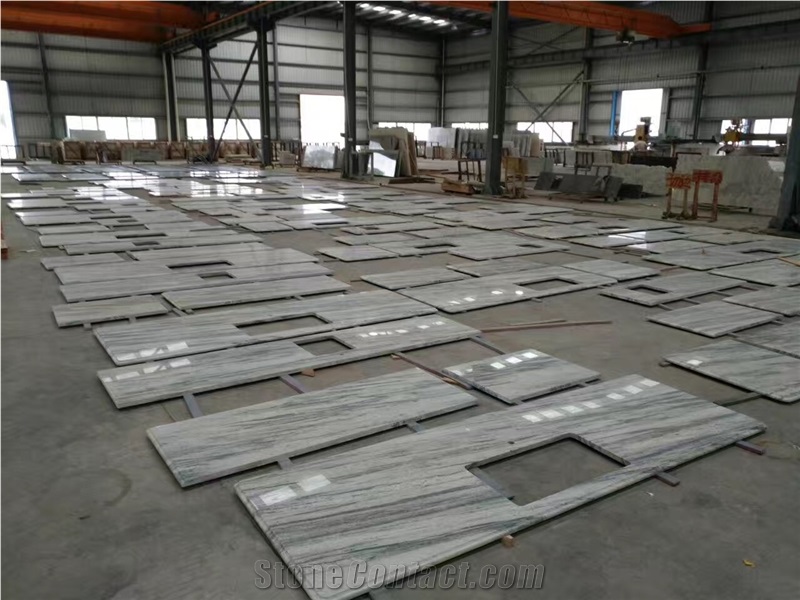 New River White Granite Residental Countertop