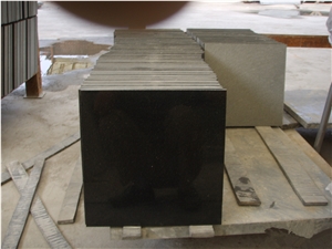 Polished Hebei Black Diamond Black Granite