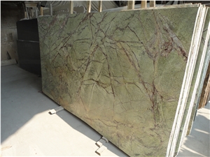 Rain Forest Green Marble Slabs & Tiles