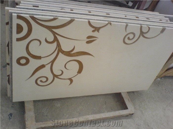 Waterjet Customized Marble Interior Floor Design