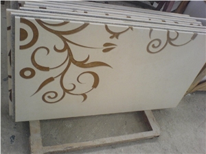 Waterjet Customized Marble Interior Floor Design Waterjet Customized Marble Interior Floor Design