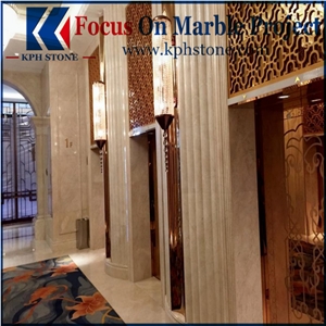 Angel Beige Marble 3d Cnc Wall Panels