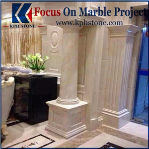 Aran White Marble Cnc Wall Panels