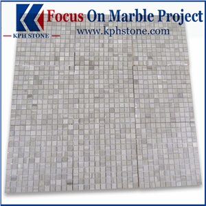 Athens Grey Wood Grain 1x1 Square Mosaic Tile