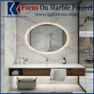 Bianco Calacatta Bathroom Marble Wall Tiles