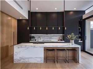 Calacatta Apuano Marble Kitchen Island Tops