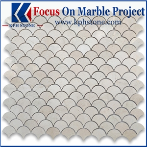 Crema Marfil Marble Mosaics Polished