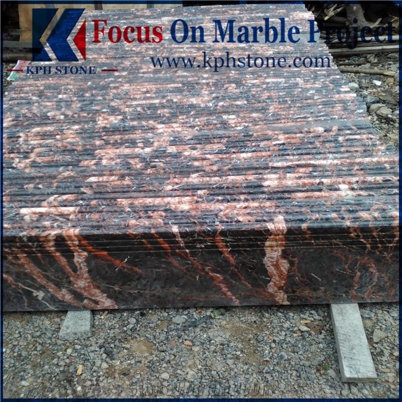 Cuckoo Red Marble Stair Tiles