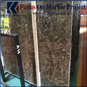 Dark Brown Emperador Marble Slabs